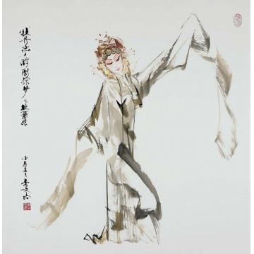 李文培国画人物杜丽娘003字画之家