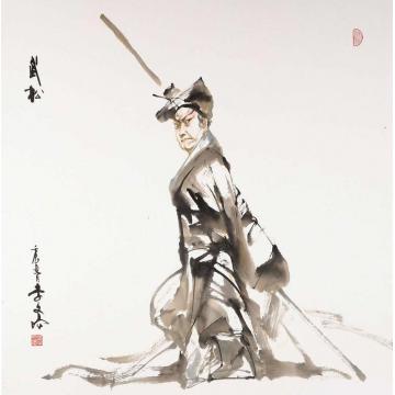 李文培国画人物武松字画之家