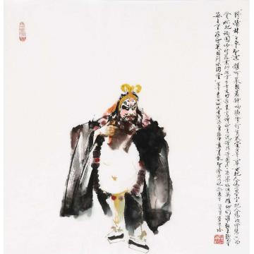 李文培国画人物鲁智深002字画之家
