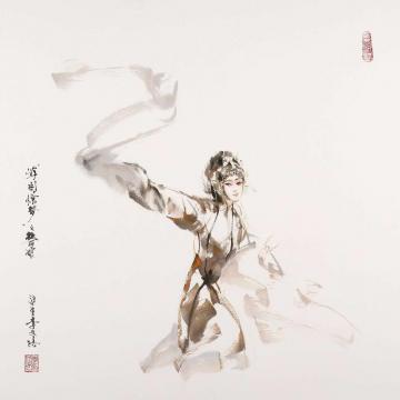 李文培国画人物杜丽娘字画之家