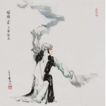 李文培国画人物薛湘灵字画之家