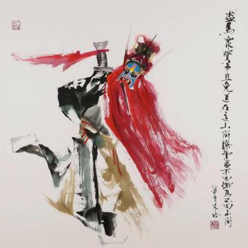 李文培国画人物窦尔敦002字画之家