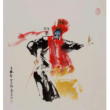 李文培国画人物窦尔敦004字画之家