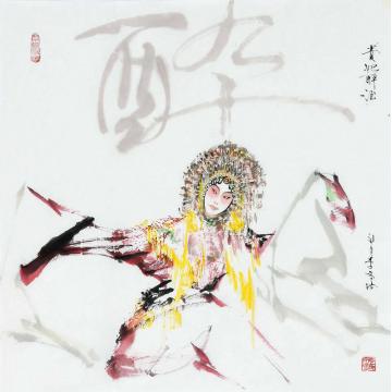 李文培国画人物杨贵妃003字画之家