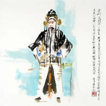 李文培国画人物伍员字画之家