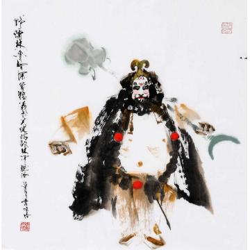 李文培国画人物鲁智深002字画之家