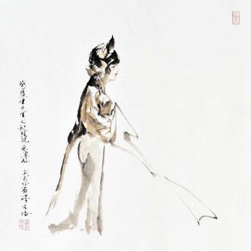 李文培国画人物荀慧生字画之家