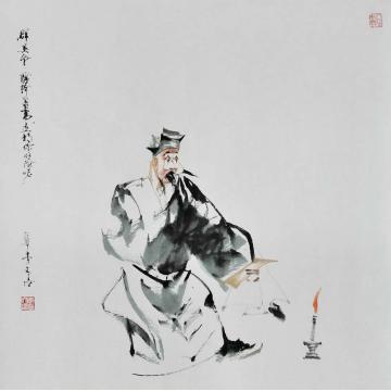李文培国画人物蒋干002字画之家