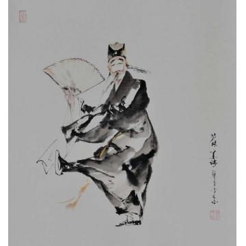 李文培国画人物姜诗001字画之家