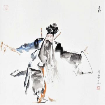 李文培国画人物秦琼字画之家