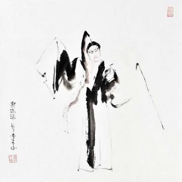 李文培国画人物谢瑶环字画之家