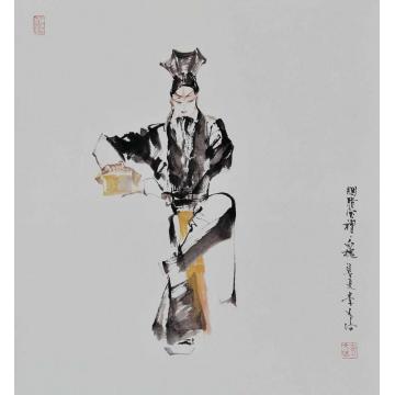 李文培国画人物姜诗002字画之家