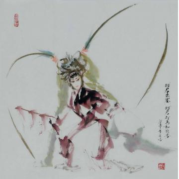 李文培国画人物王昭君字画之家