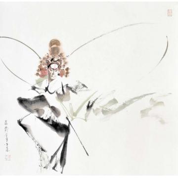 李文培国画人物赵云字画之家