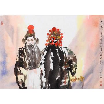 李文培国画人物姜维002字画之家