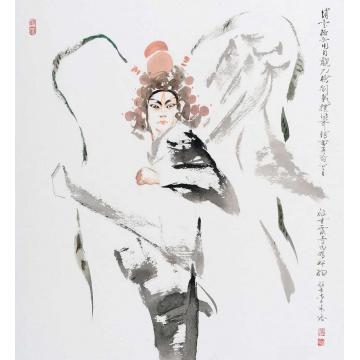 李文培国画人物赵云001字画之家