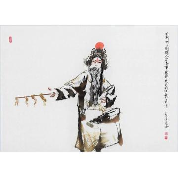 李文培国画人物刘备字画之家