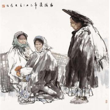 刘大为国画人物山·集字画之家