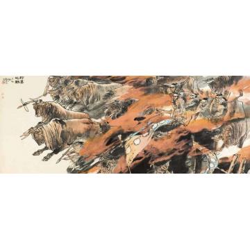 刘大为国画人物即墨之战字画之家