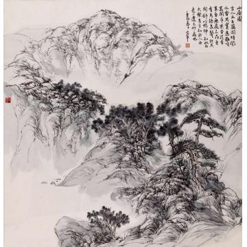 陈宏年国画山水山居图字画之家