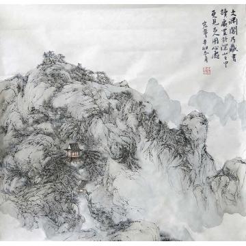 陈宏年国画山水文渊阁字画之家