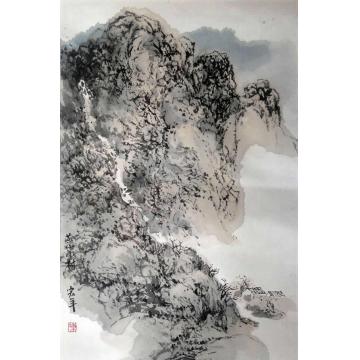 陈宏年国画山水燕山小村字画之家