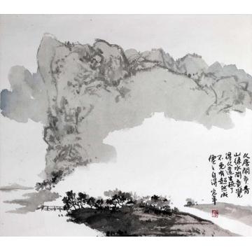 陈宏年国画山水水墨山水作品(2)字画之家