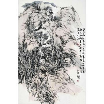 陈宏年国画山水吾造山水字画之家