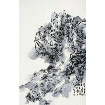 陈宏年国画山水水墨山水作品(6)字画之家