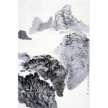 陈宏年国画山水水墨山水作品(8)字画之家
