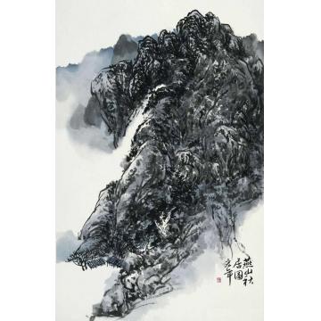 陈宏年国画山水水墨山水作品(9)字画之家