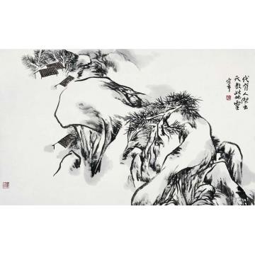 陈宏年国画山水水墨山水作品(13)字画之家