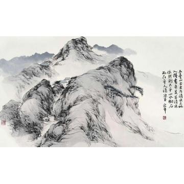陈宏年国画山水水墨山水作品(16)字画之家