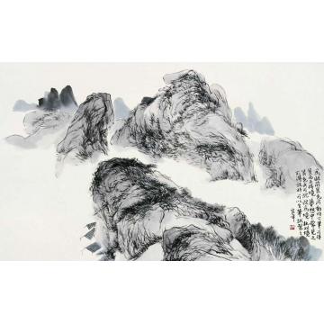 陈宏年国画山水水墨山水作品(17)字画之家