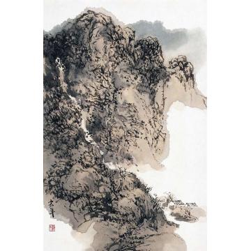 陈宏年国画山水水墨山水作品(23)字画之家