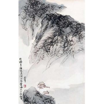 陈宏年国画山水水墨山水作品(25)字画之家