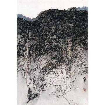 陈宏年国画山水水墨山水作品(28)字画之家
