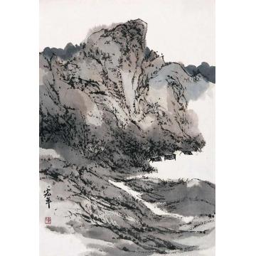 陈宏年国画山水水墨山水作品(29)字画之家