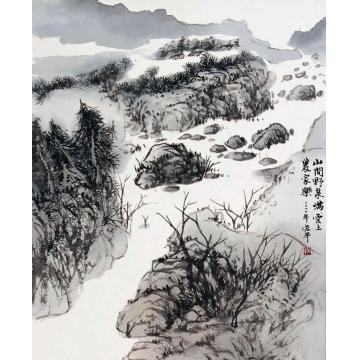 陈宏年国画山水水墨山水作品(34)字画之家