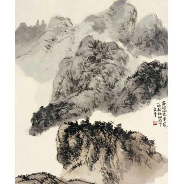 陈宏年国画山水水墨山水作品(36)字画之家