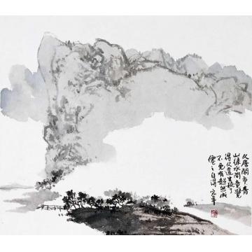 陈宏年国画山水水墨山水作品(40)字画之家