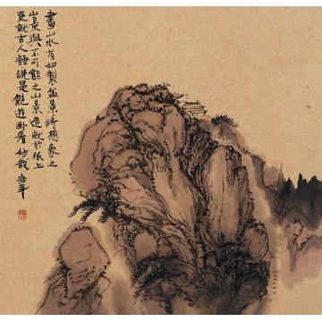 陈宏年国画山水水墨山水作品(41)字画之家