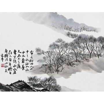 陈宏年国画山水水墨山水作品(42)字画之家
