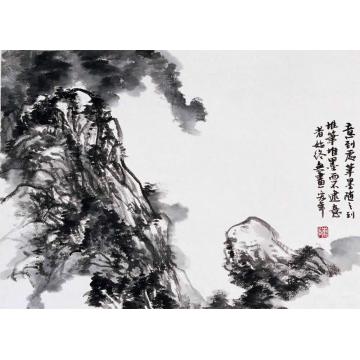 陈宏年国画山水水墨山水作品(45)字画之家