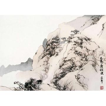 陈宏年国画山水水墨山水作品(47)字画之家