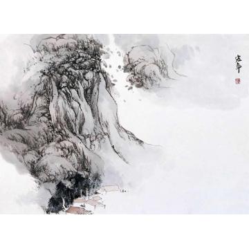 陈宏年国画山水水墨山水作品(49)字画之家