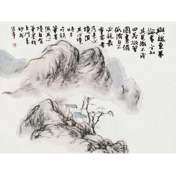陈宏年国画山水水墨山水作品(52)字画之家