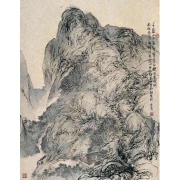 陈宏年国画山水水墨山水作品(56)字画之家