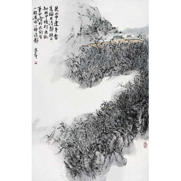 陈宏年国画山水水墨山水作品(60)字画之家