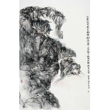 陈宏年国画山水水墨山水作品(61)字画之家